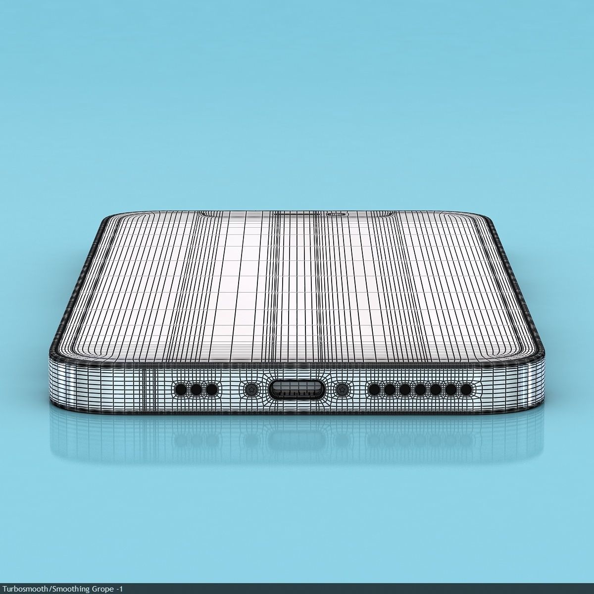 Apple iPhone 12  BLACK Low-poly 3D model_34