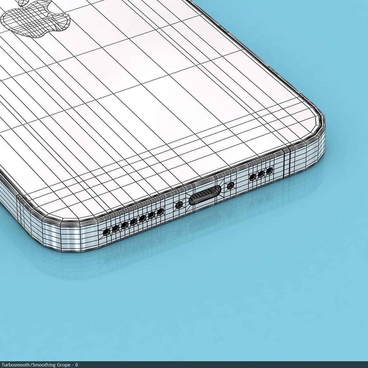 Apple iPhone 12  BLACK Low-poly 3D model_45