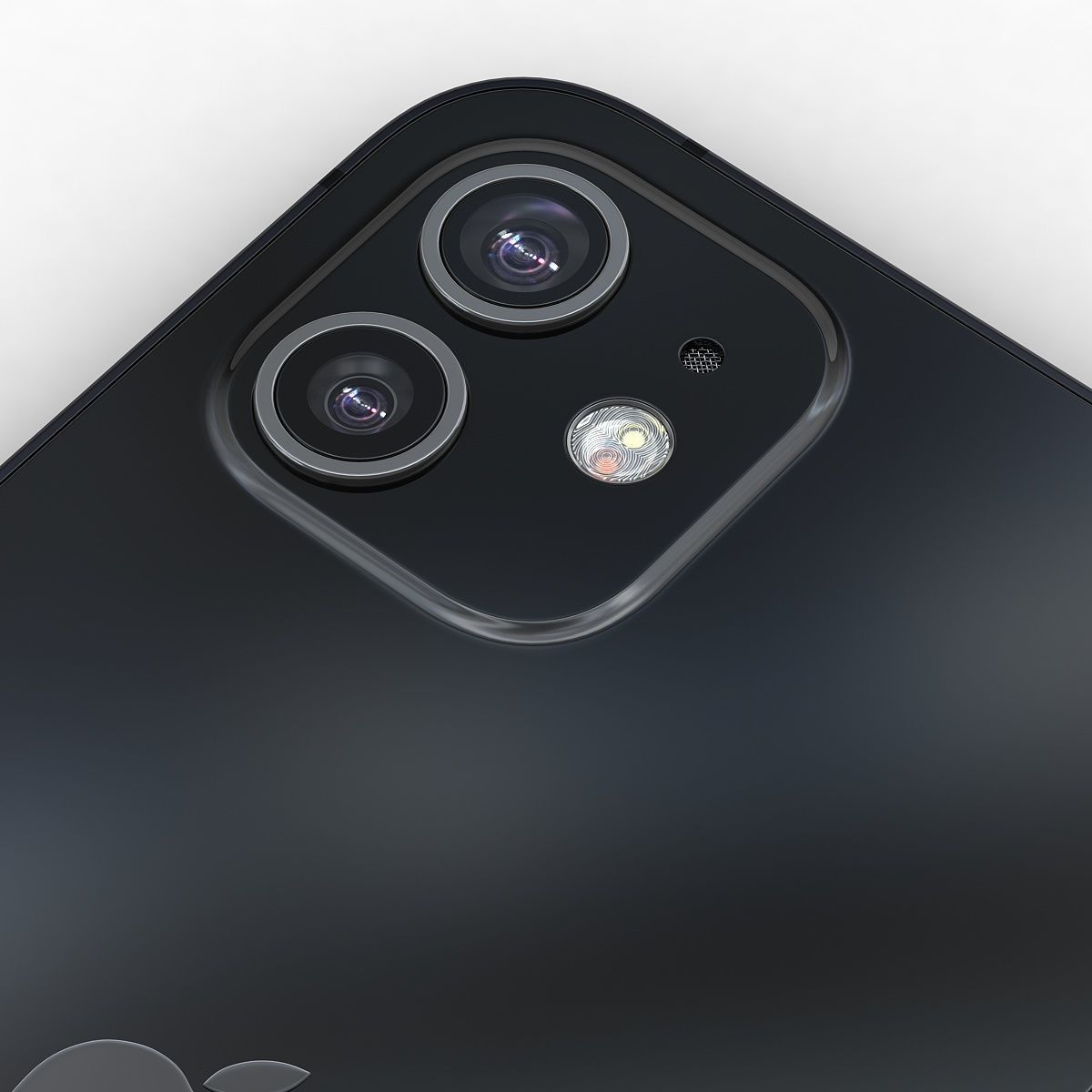 Apple iPhone 12  BLACK Low-poly 3D model_18