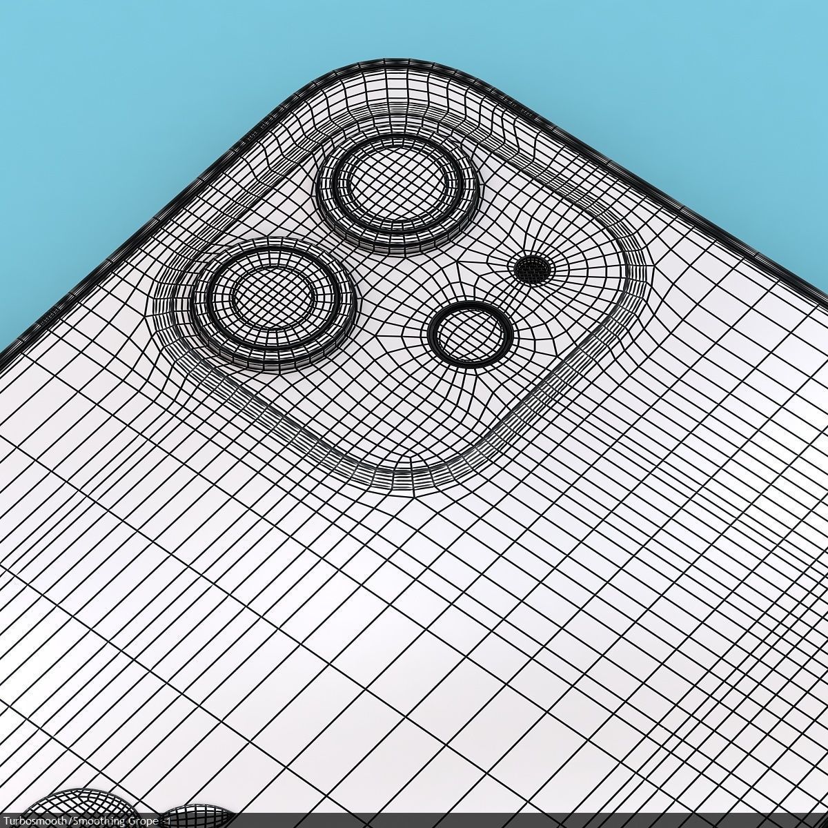 Apple iPhone 12  BLACK Low-poly 3D model_52