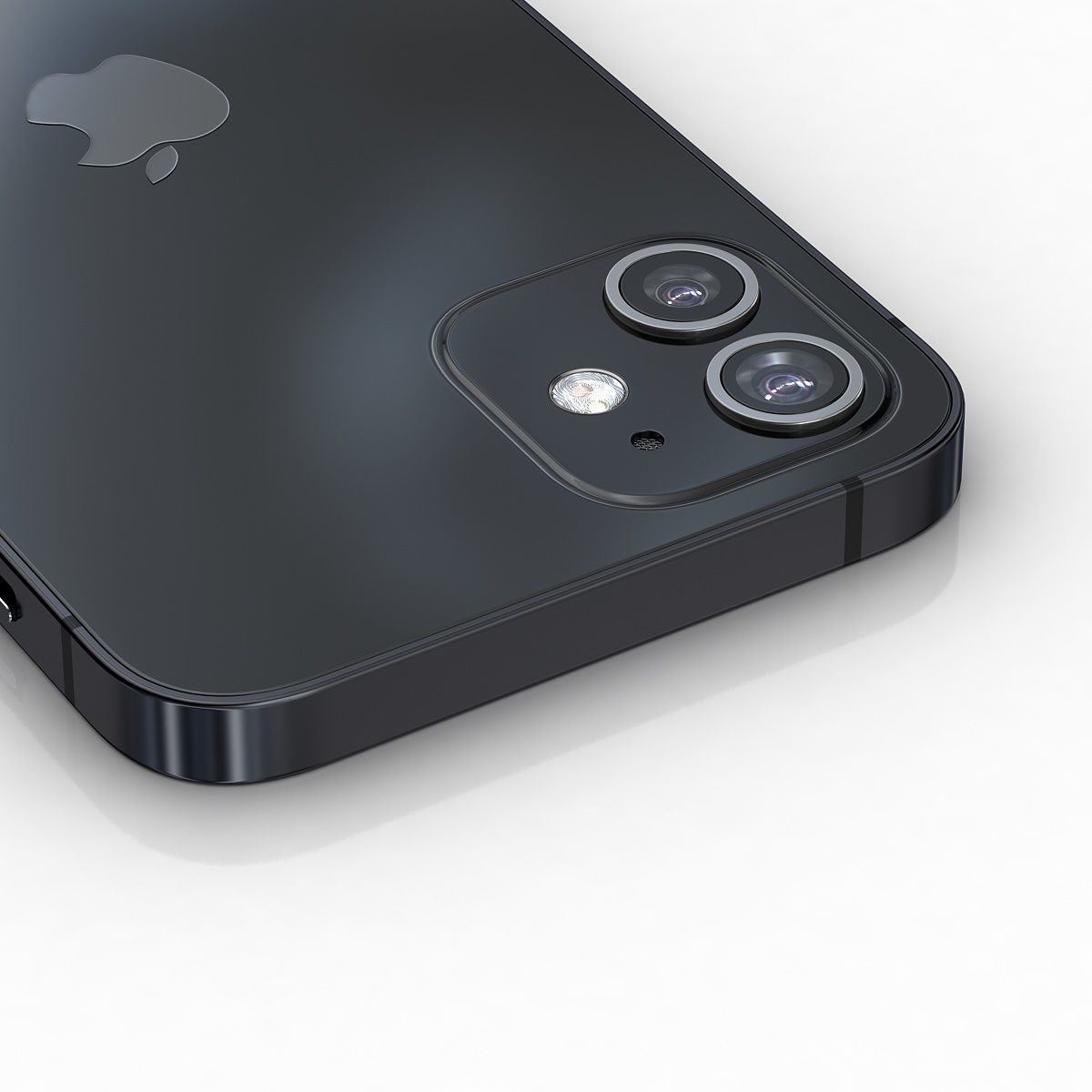 Apple iPhone 12  BLACK Low-poly 3D model_14