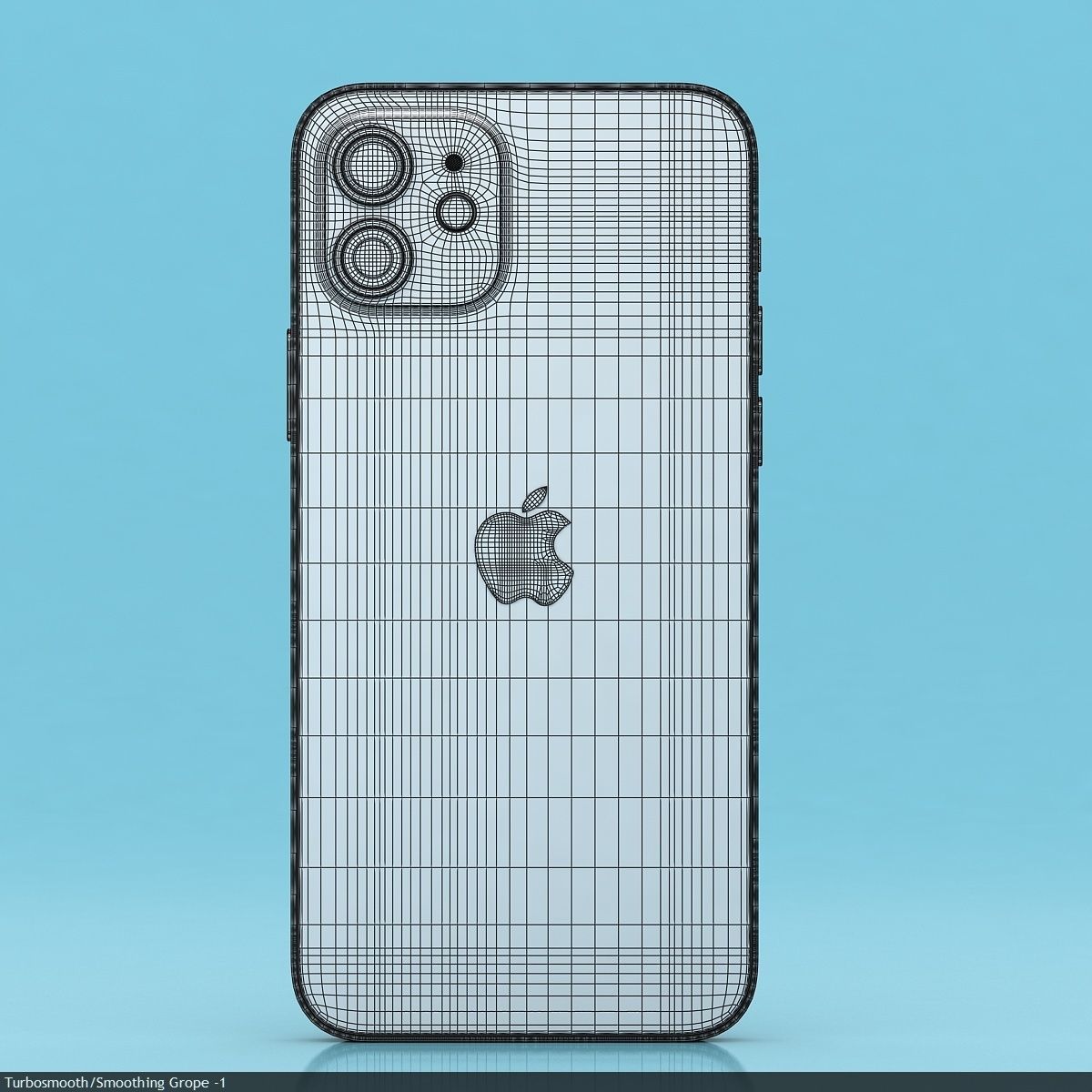 Apple iPhone 12  BLACK Low-poly 3D model_24