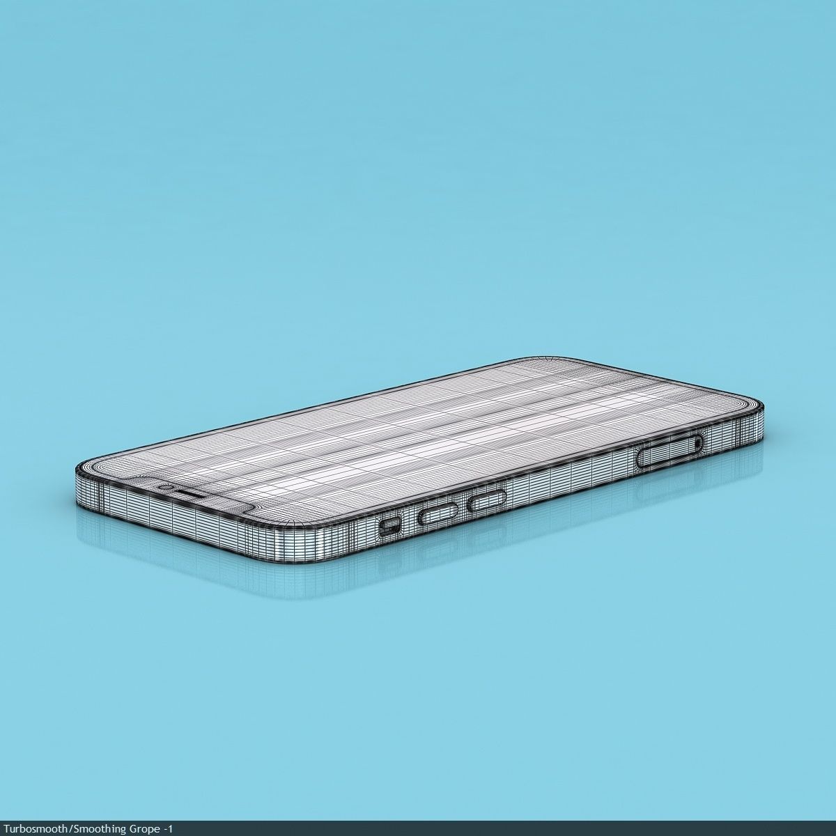 Apple iPhone 12  BLACK Low-poly 3D model_37