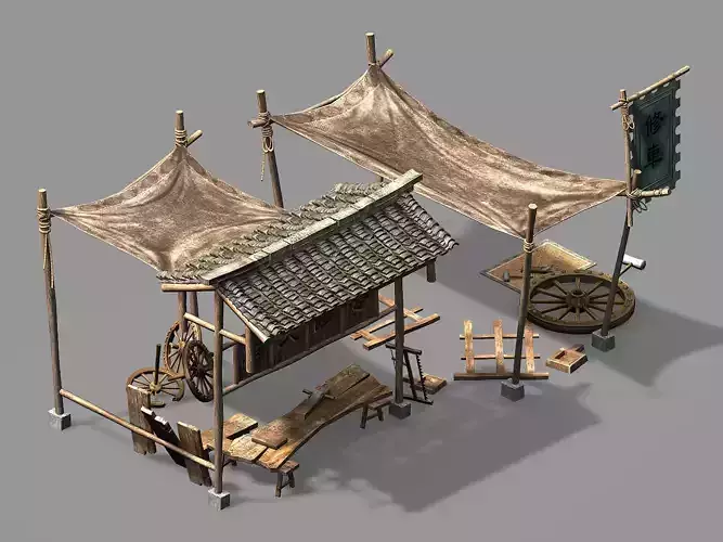 Song dynasty-props-carpenter