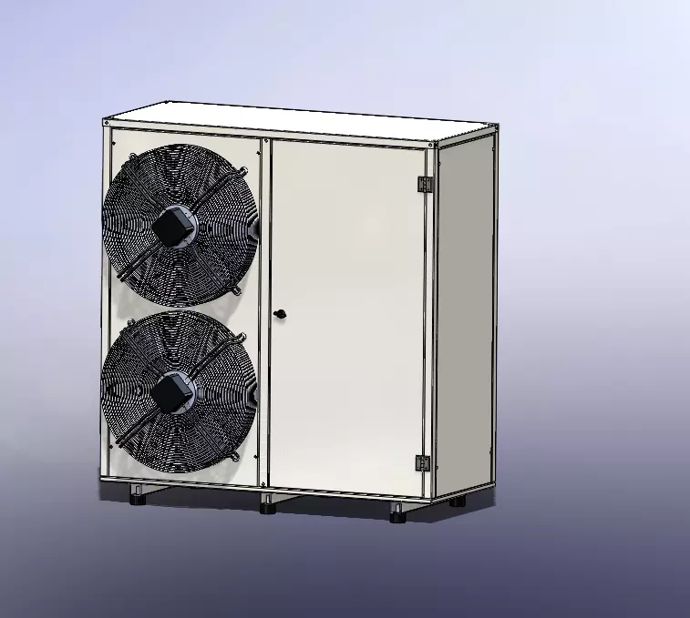 Cooling Cabinet Split Unit 3D model_0