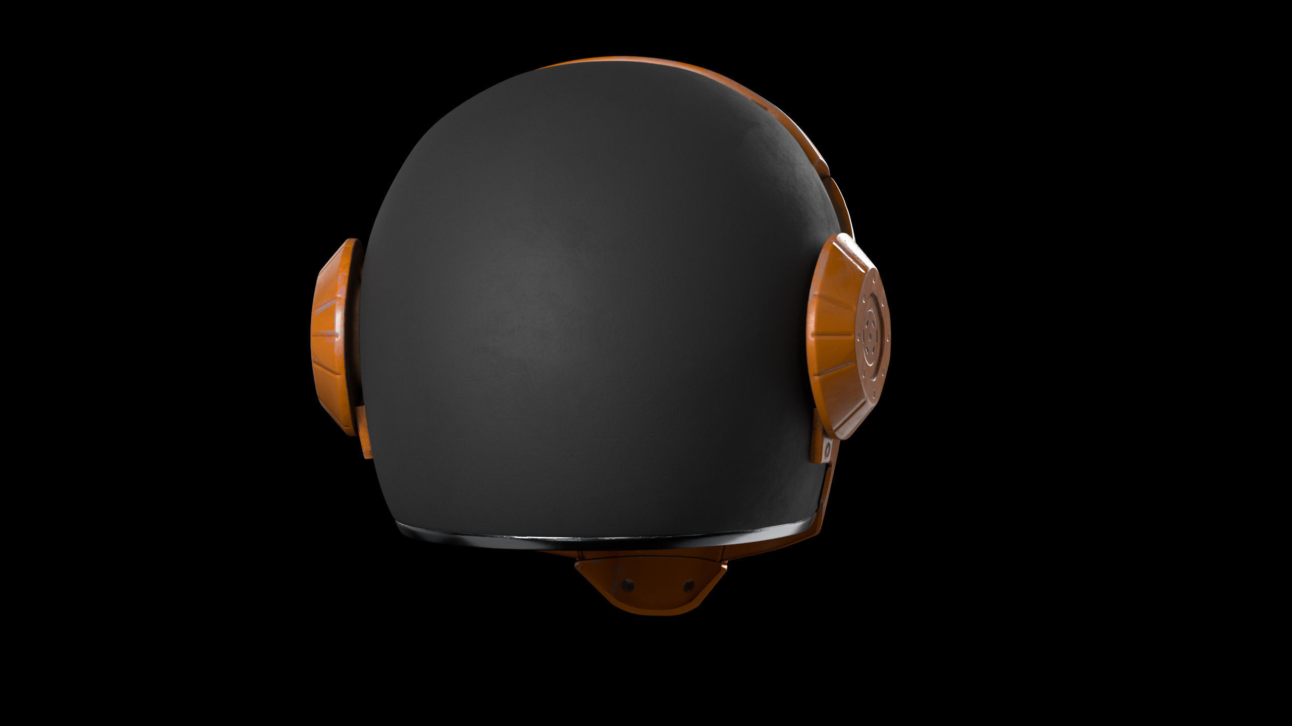 Helmet Scifi Low Poly PBR Low-poly 3D model_17