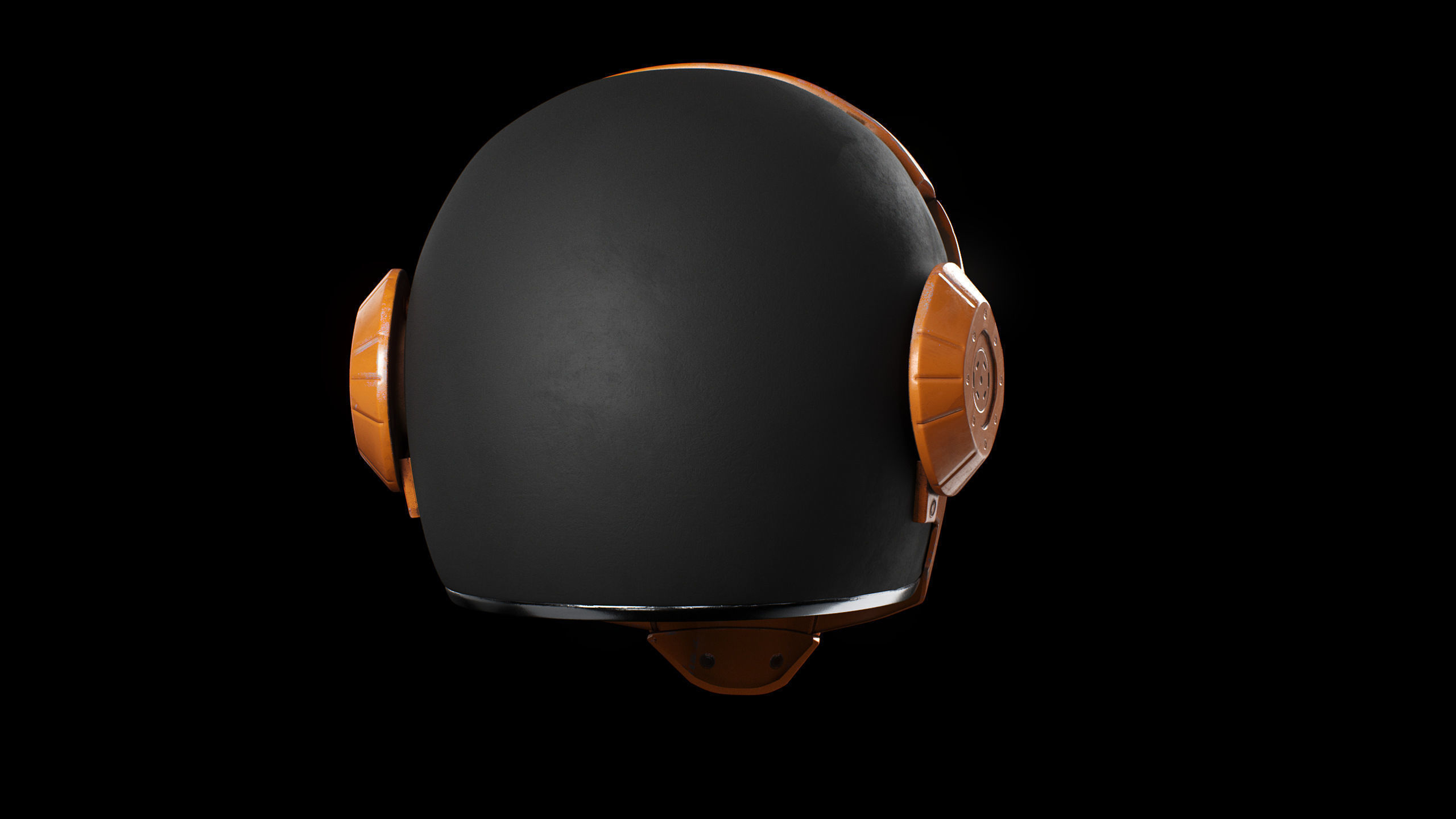 Helmet Scifi Low Poly PBR Low-poly 3D model_5