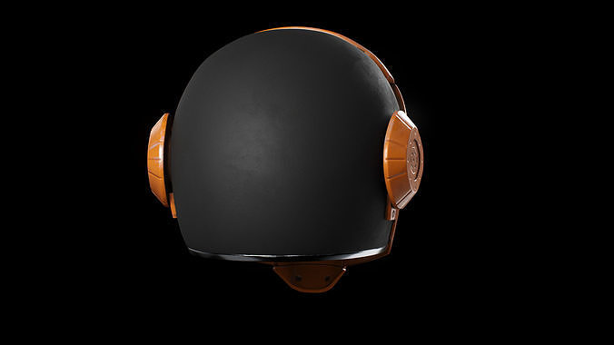Helmet Scifi Low Poly PBR Low-poly 3D model 6