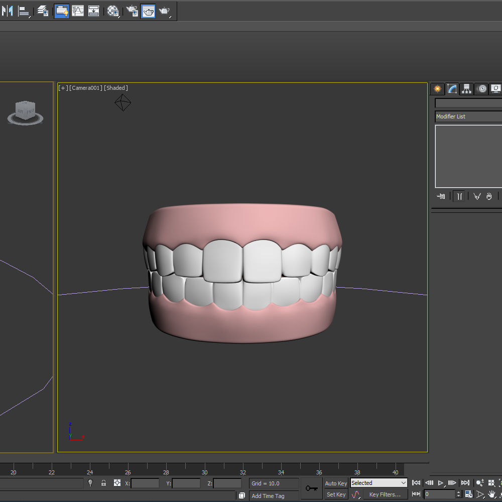 Human Mouth Teeth Cartoon 3D model_15
