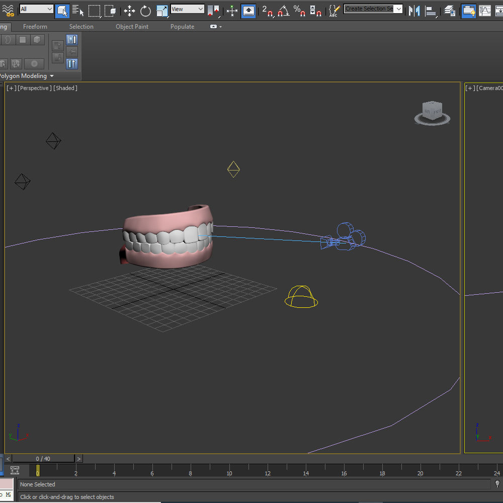 Human Mouth Teeth Cartoon 3D model_14