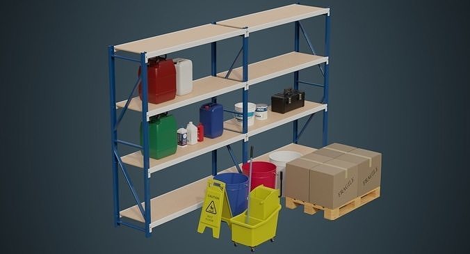 Industrial Props Collection 1A Low-poly 3D model