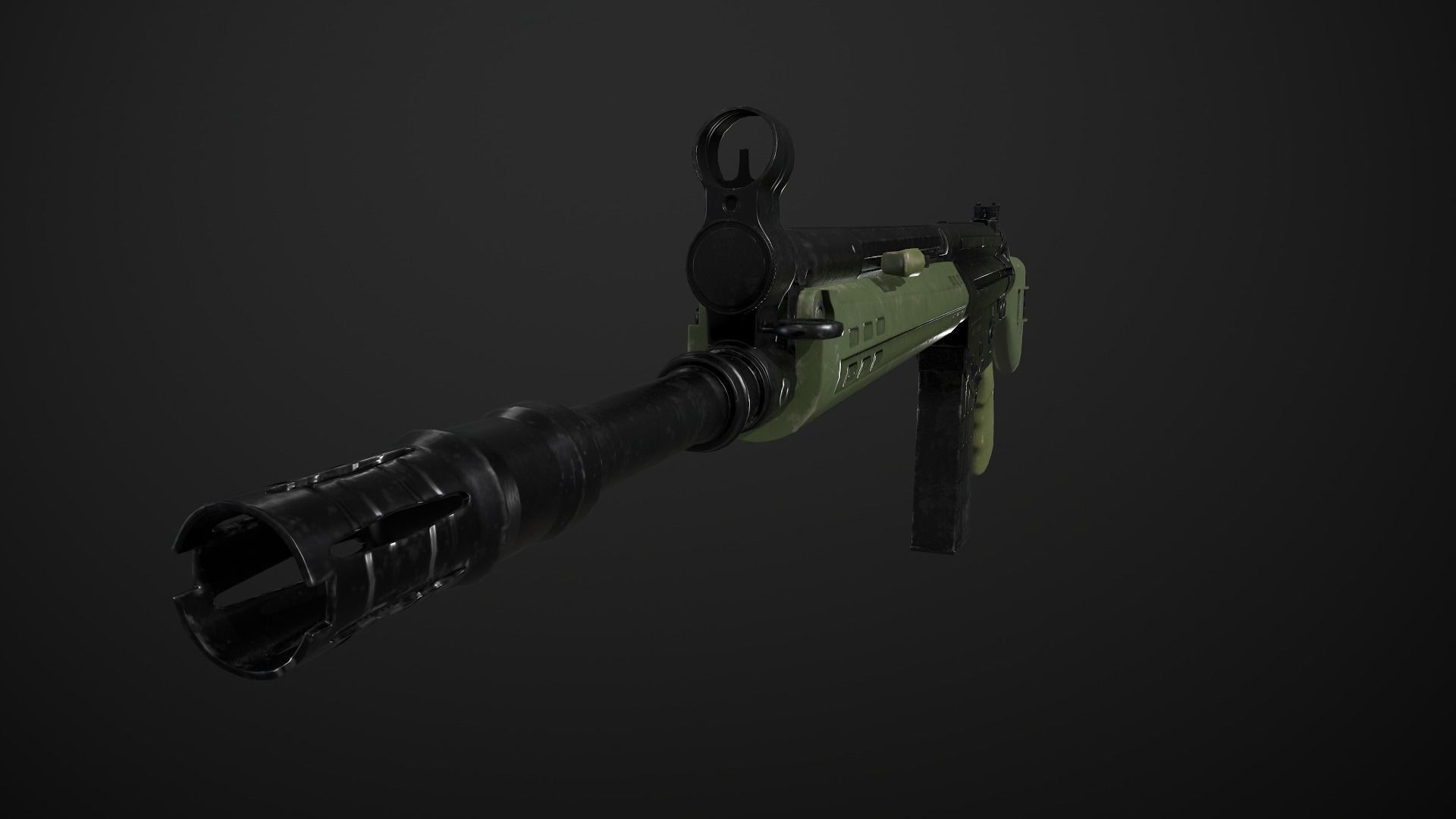 Heckler- Koch G3 Low-poly 3D model_9