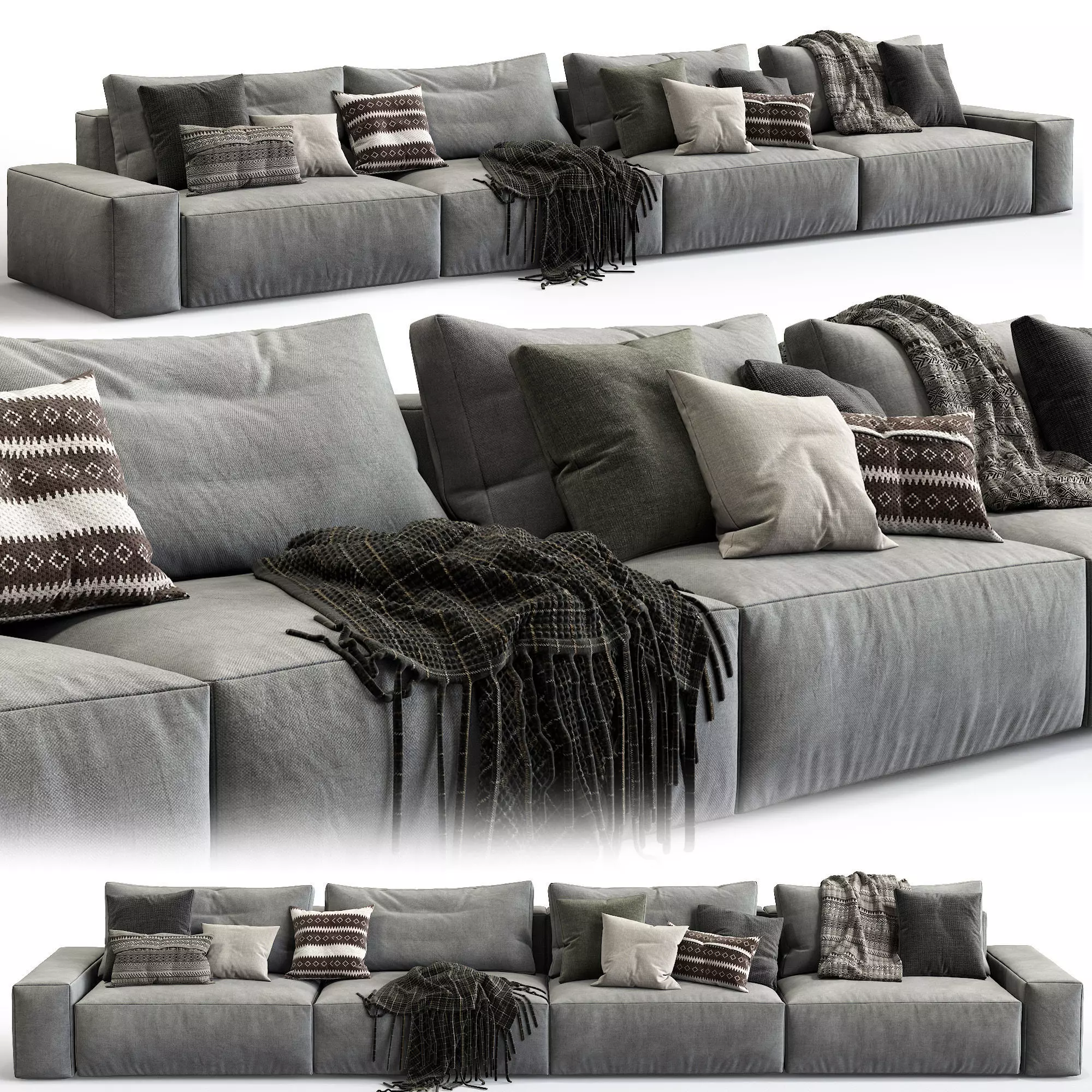 Jesse sofa Daniel composition 4 3D model
