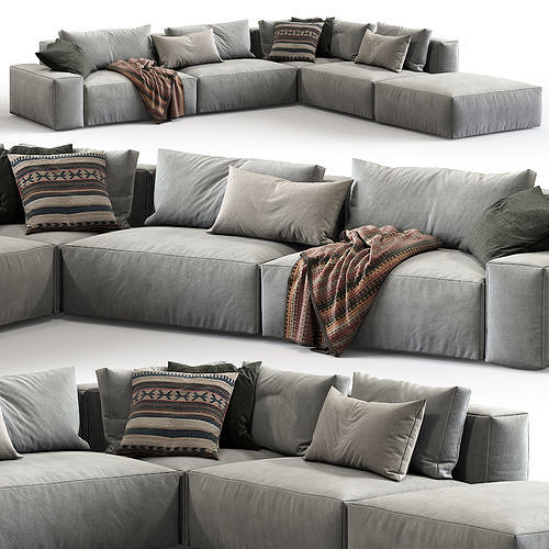 Jesse sofa Daniel composition 5 3D model