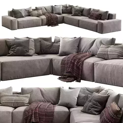 Jesse sofa Daniel composition 7 3D model