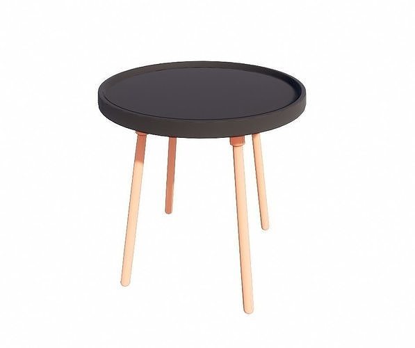Wood and Plastic Coffee Table  3D model