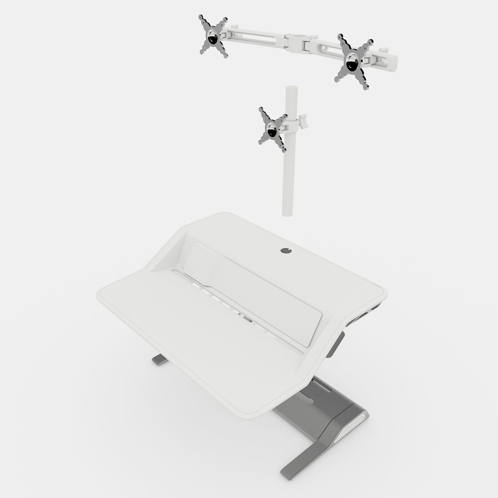 Computer Stand 3D model_1