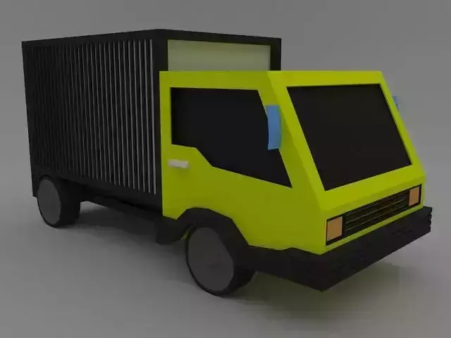 Low-Poly Truck delivery