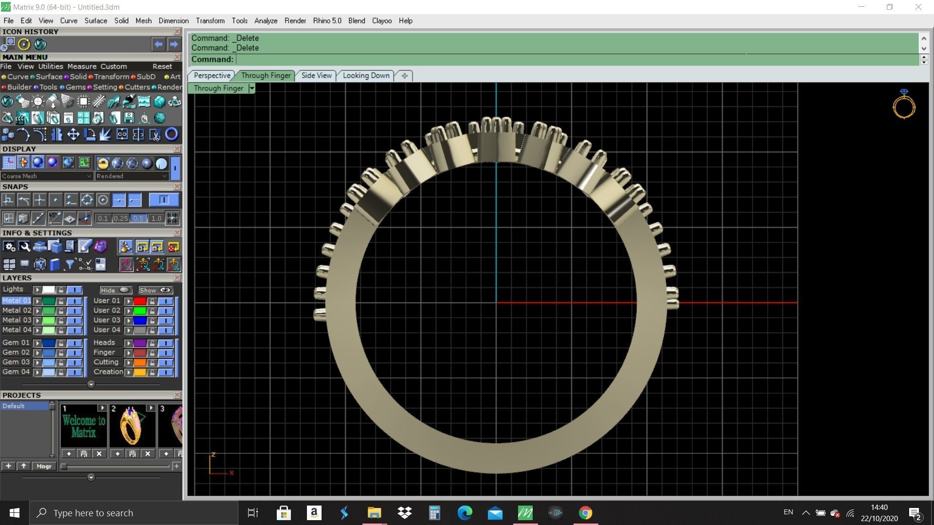 Fashion Ring 3D print model_3