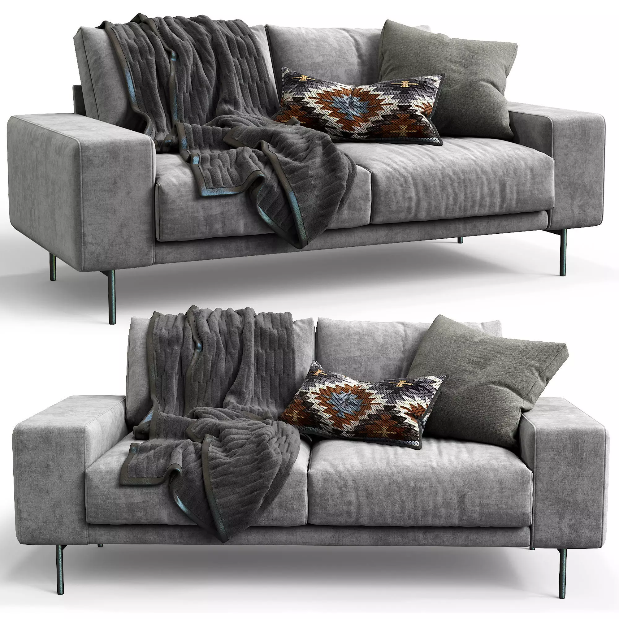 Sofa Piu Double 3D model_0