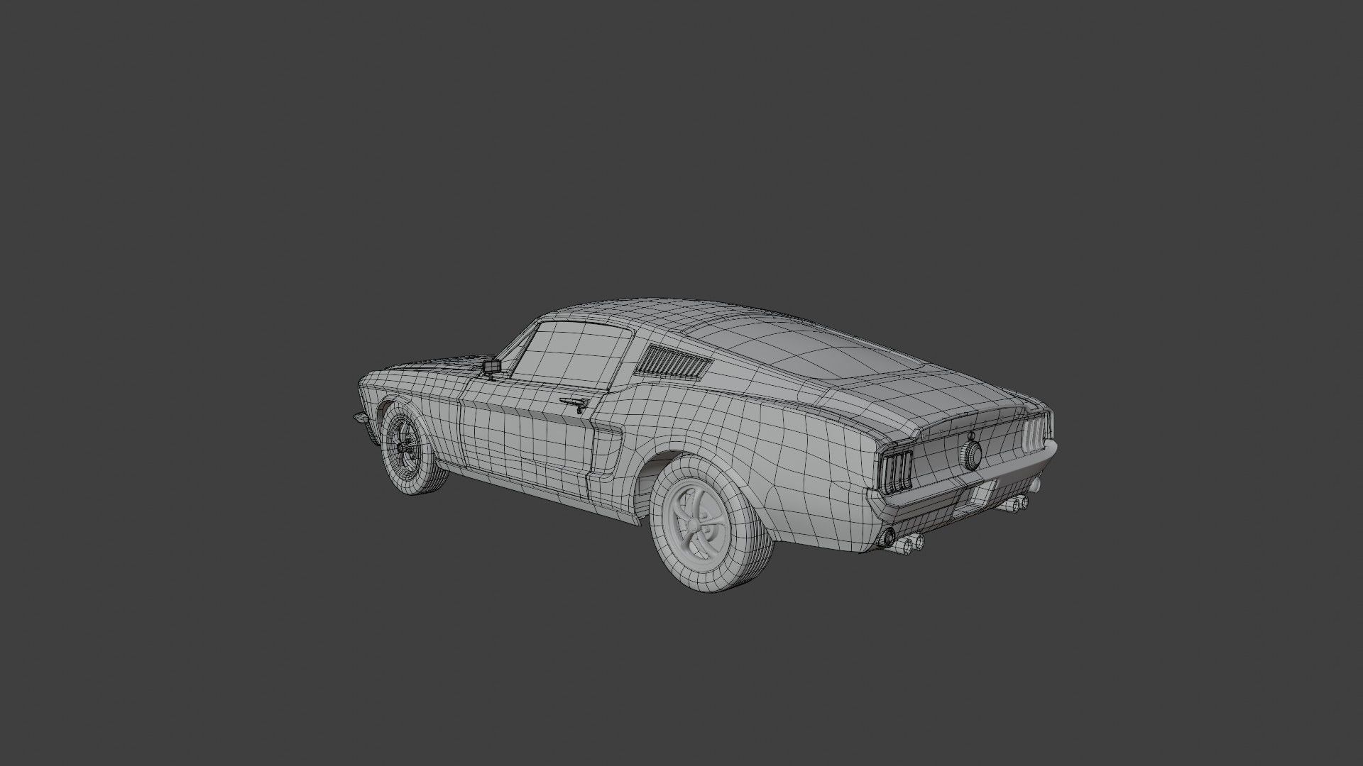 Ford Mustang Fastback 1967 3D model_5