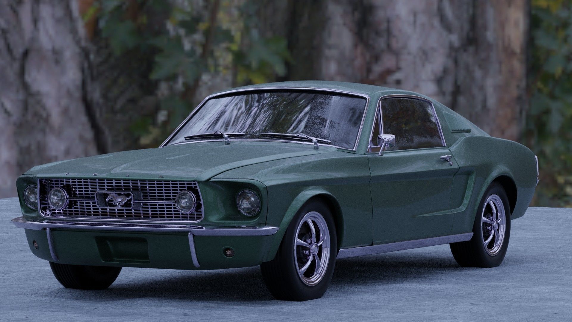 Ford Mustang Fastback 1967 3D model_2