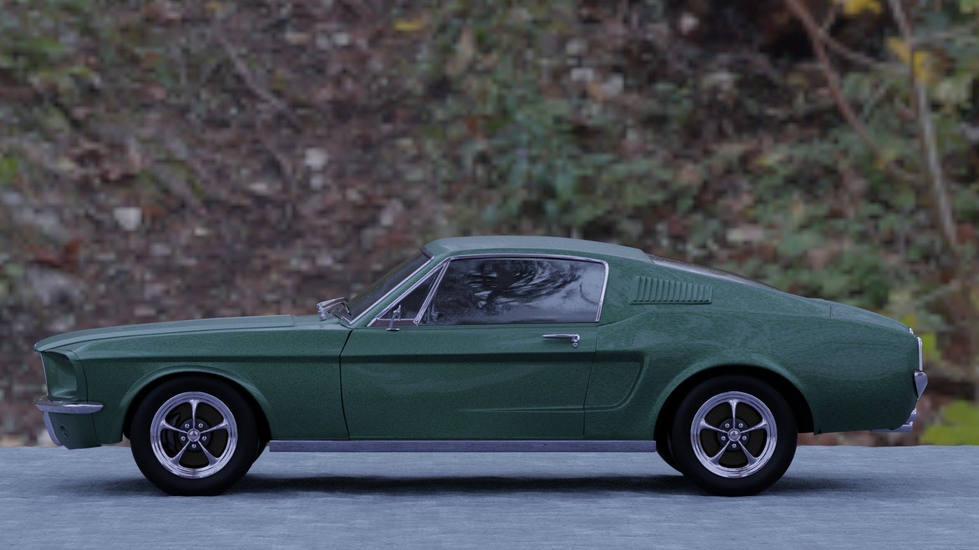 Ford Mustang Fastback 1967 3D model_3