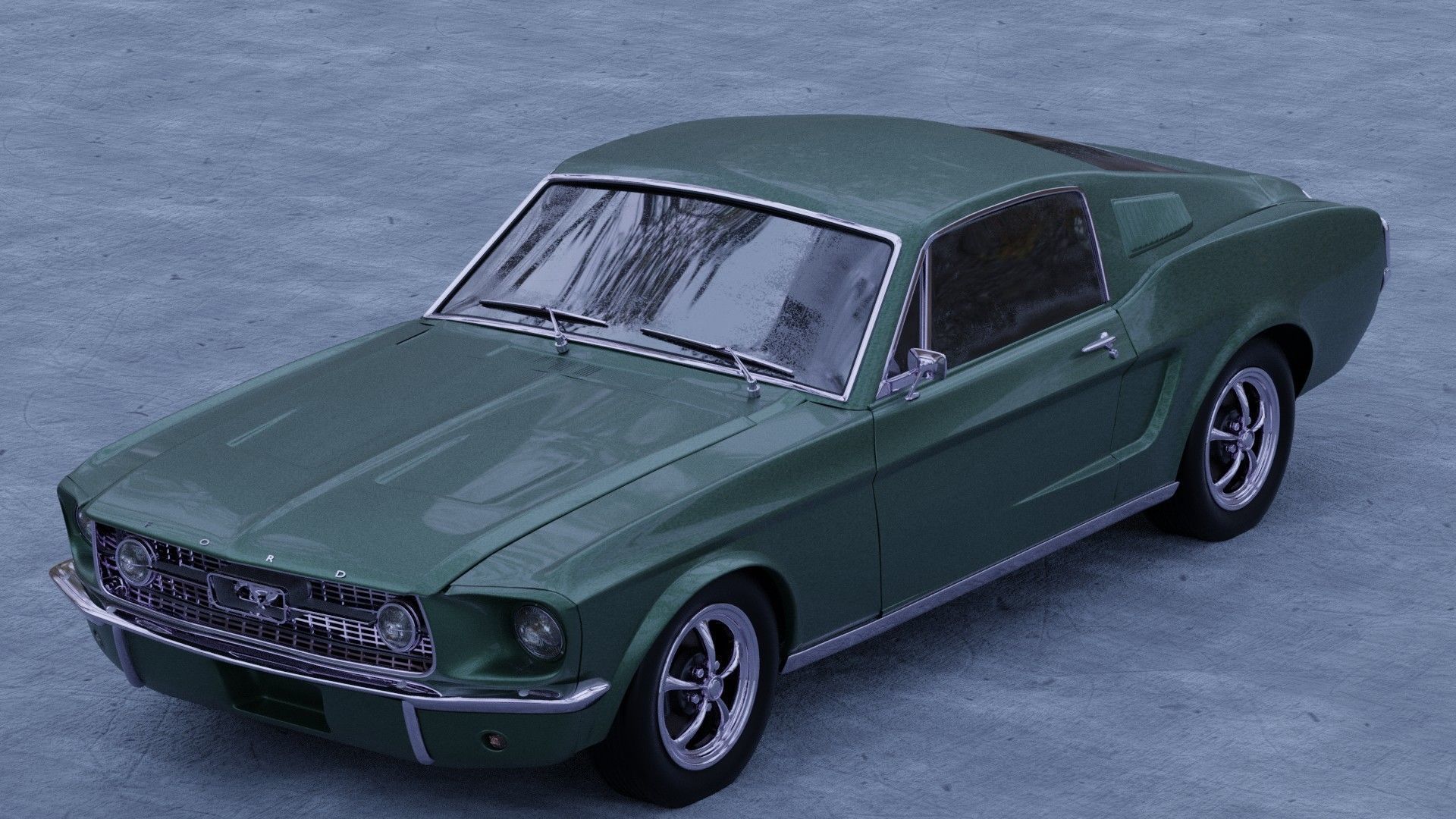 Ford Mustang Fastback 1967 3D model_0