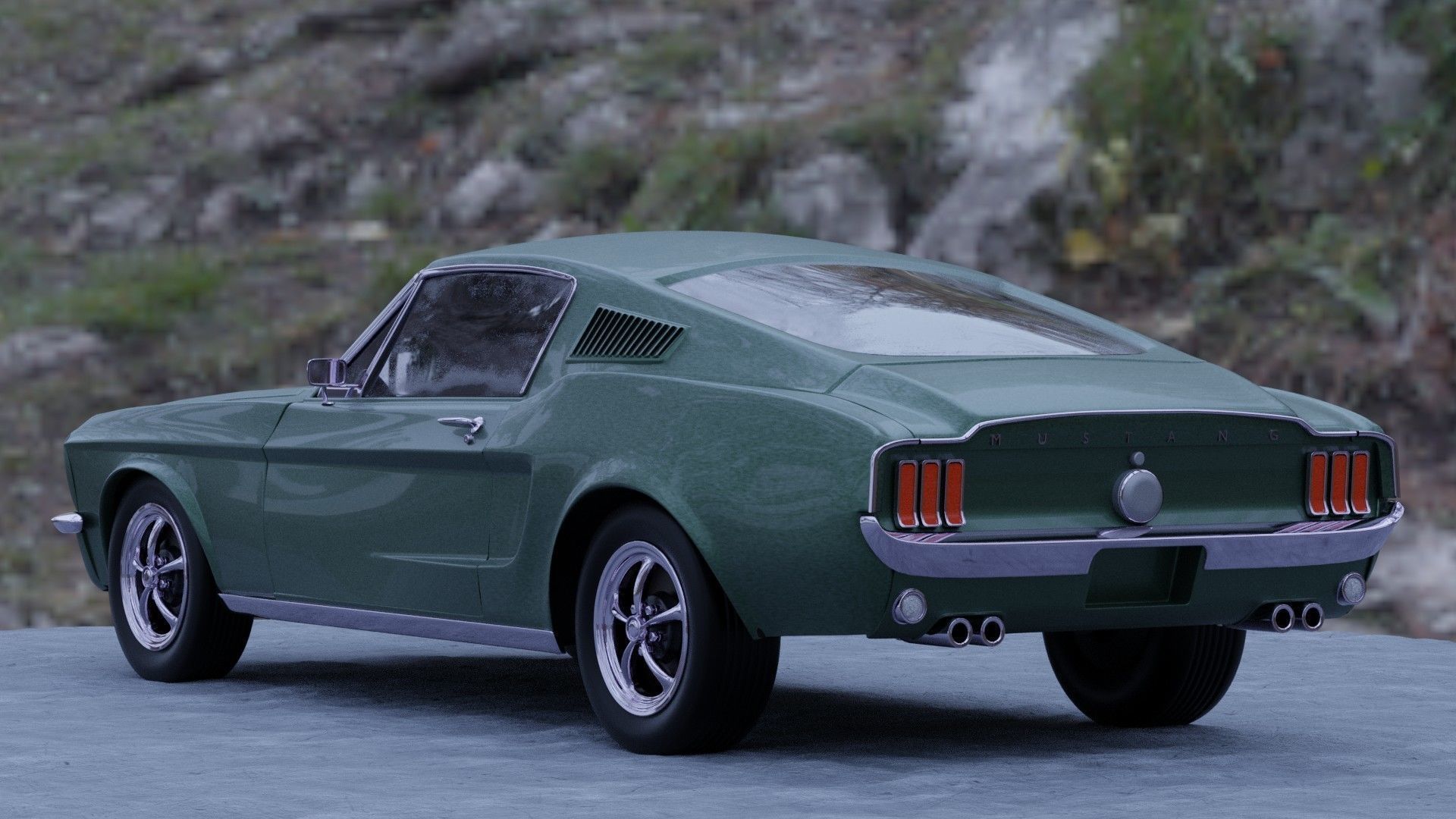 Ford Mustang Fastback 1967 3D model_1