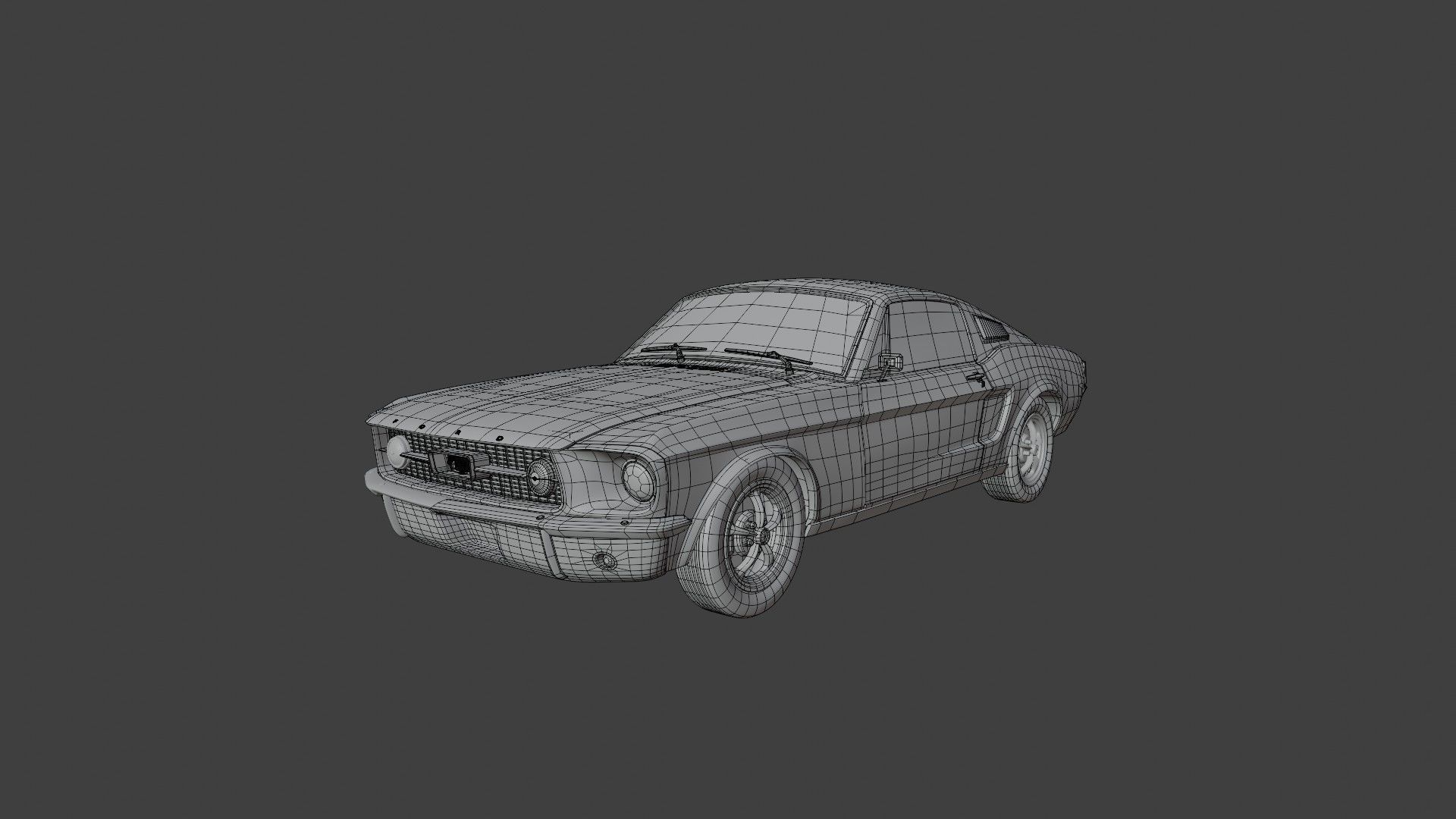 Ford Mustang Fastback 1967 3D model_4