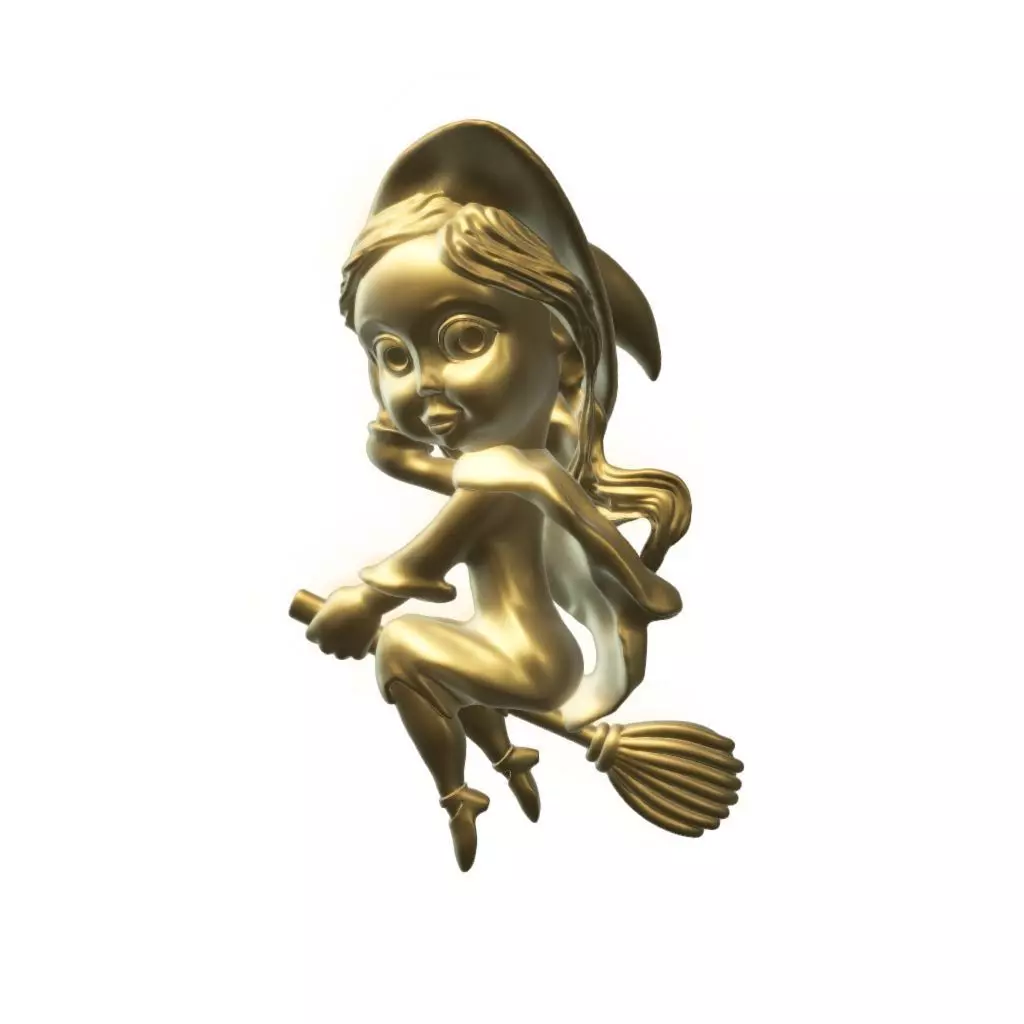 Little witch little magic 3D print model