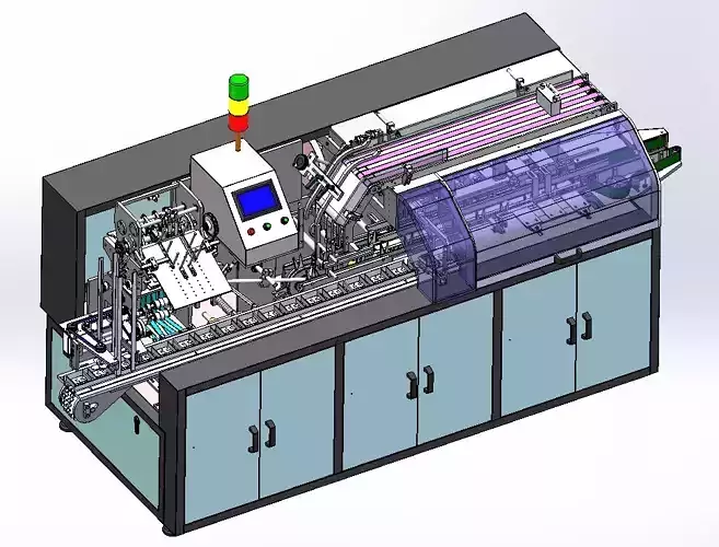 Automatic high-speed cartoning machine  3D model