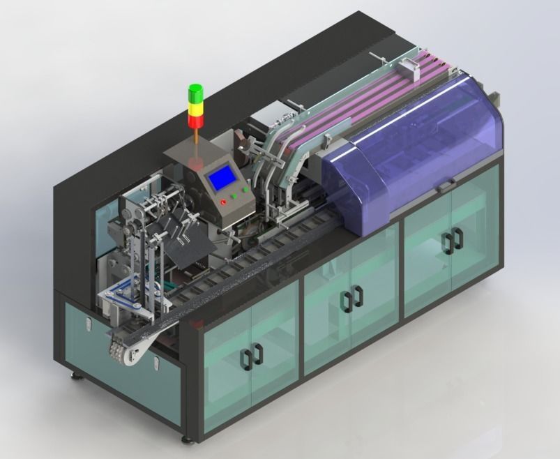 Automatic high-speed cartoning machine  3D model_1