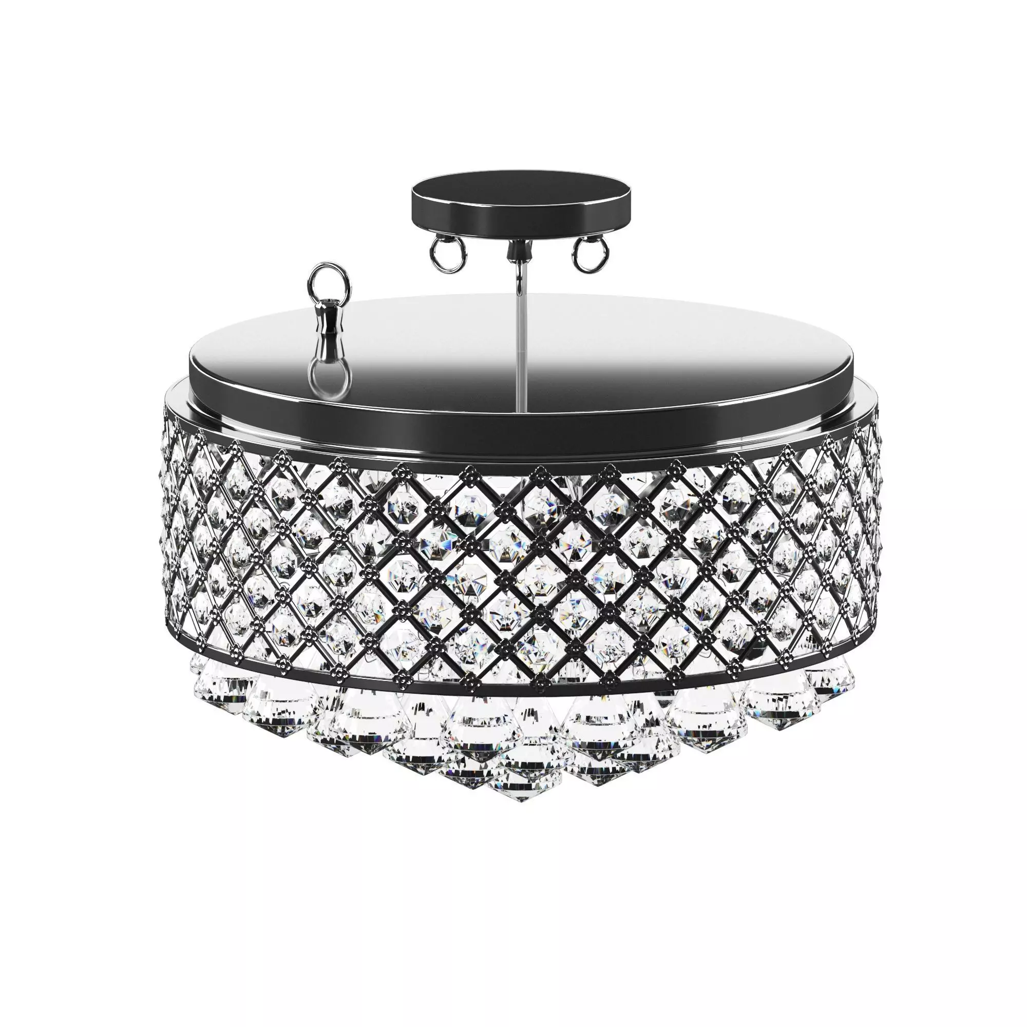 Crystal lamp 3D model_0