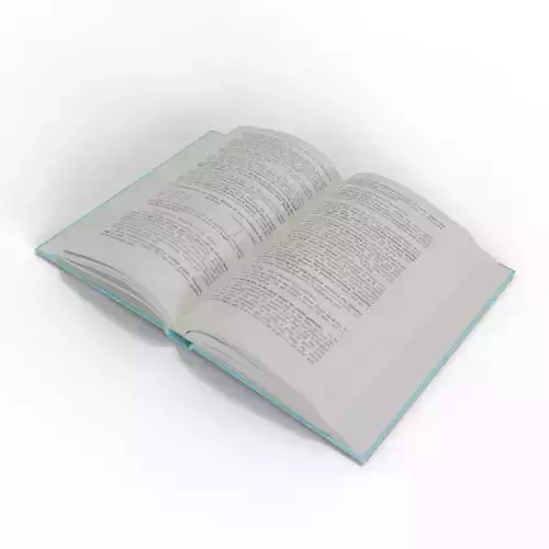 Books open book 3D model