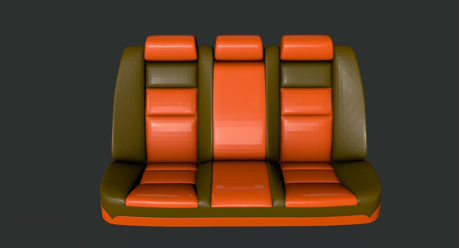 Car seats 3D model_3