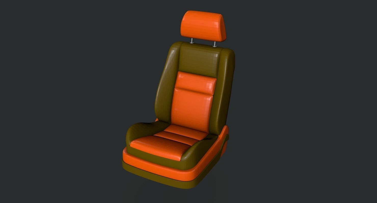 Car seats 3D model_4