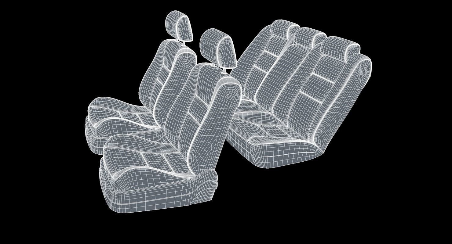 Car seats 3D model_5