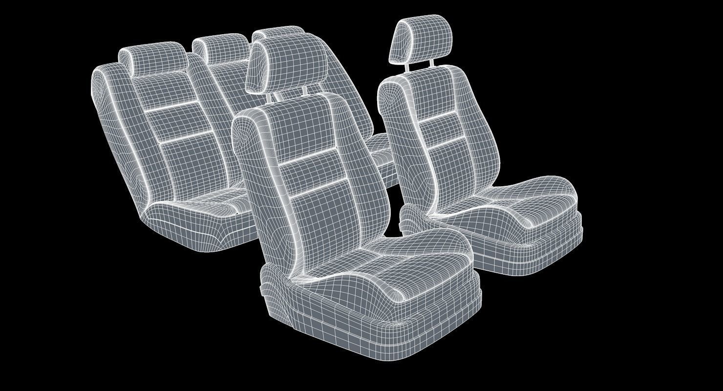 Car seats 3D model_6