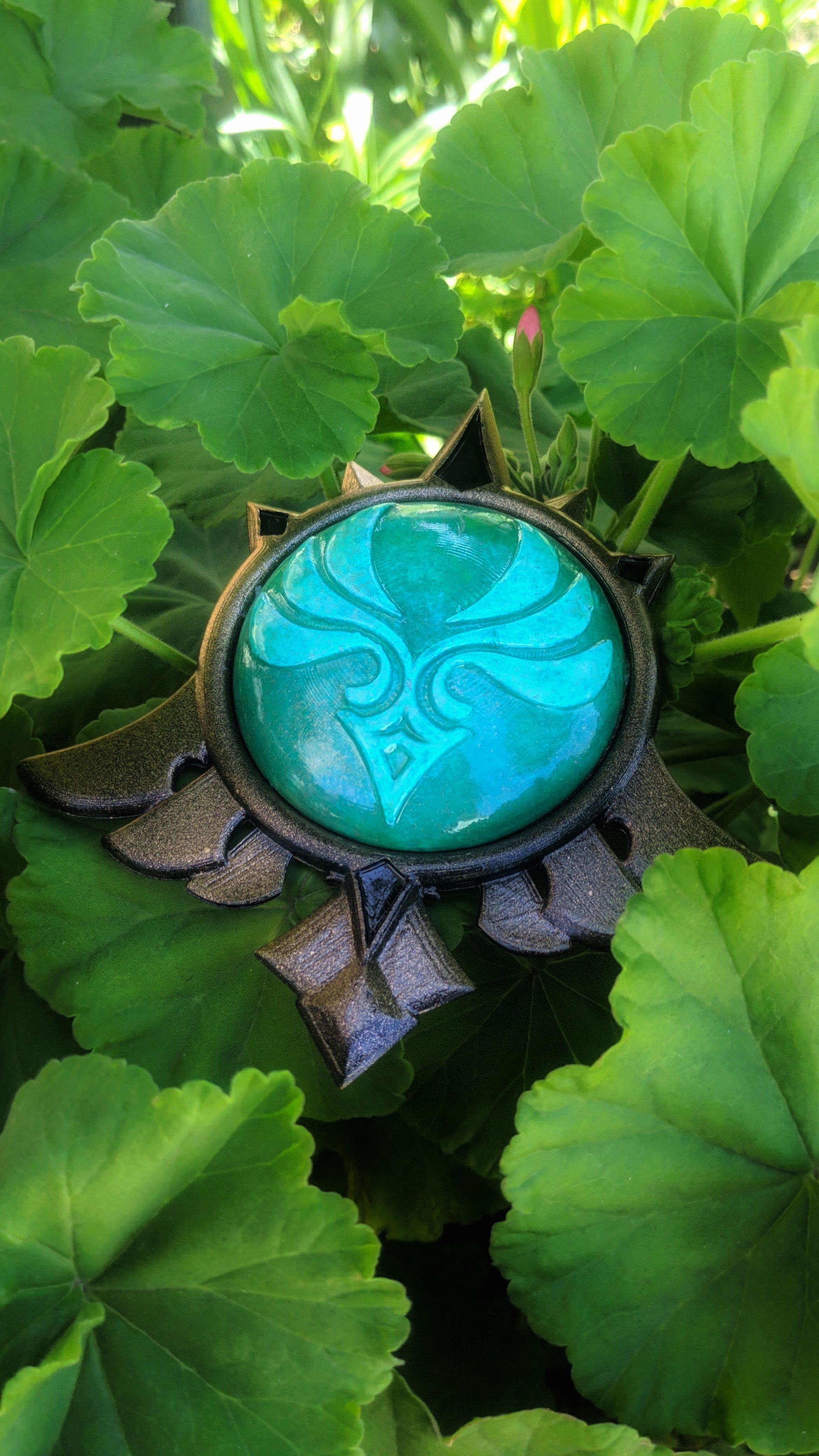 AMULET ANEMO- GENSHIN IMPACT 3D print model_1