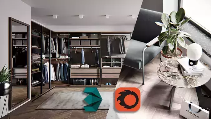 Gentlement Dressing Room 3D model