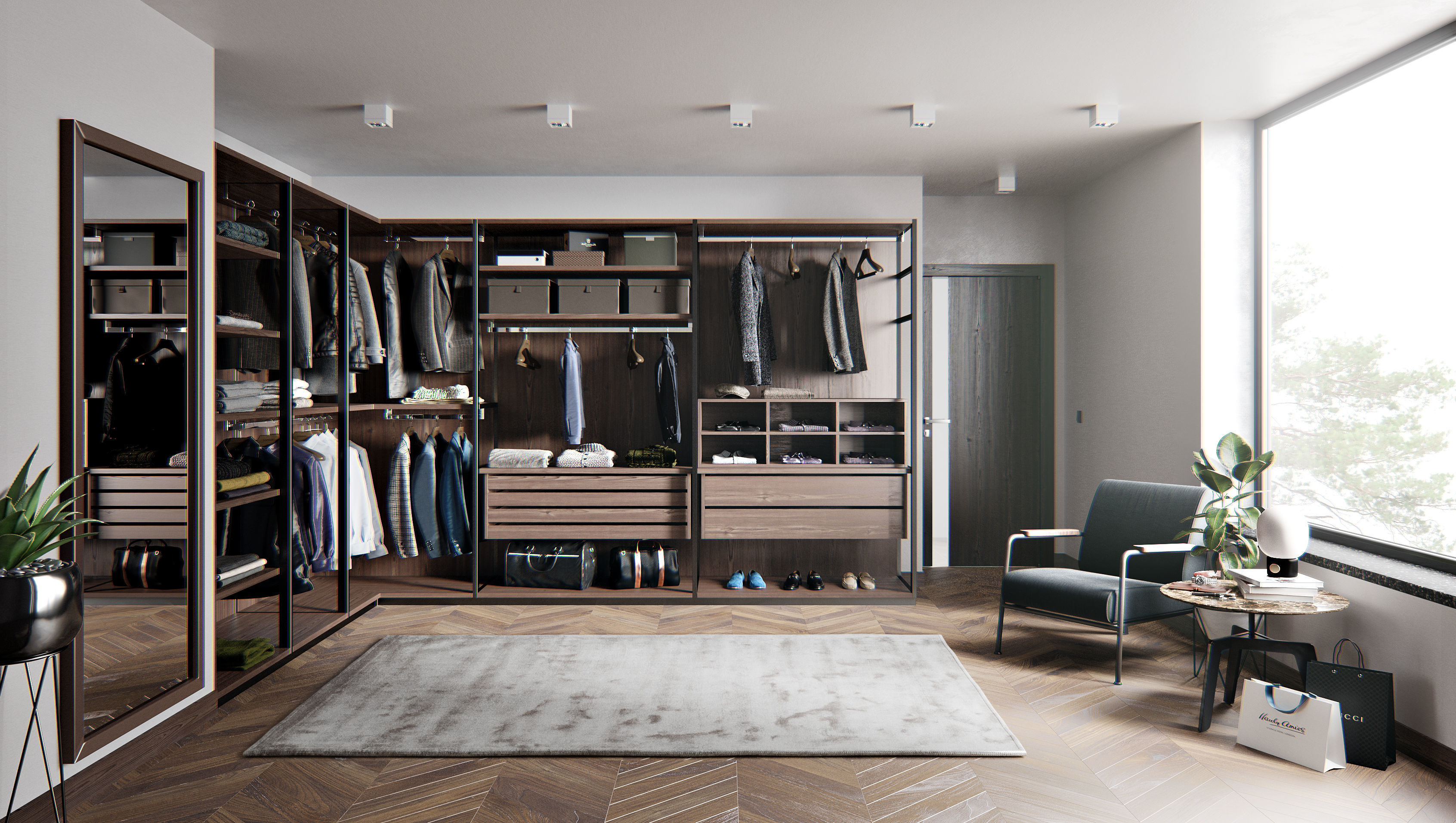 Gentlement Dressing Room 3D model_1