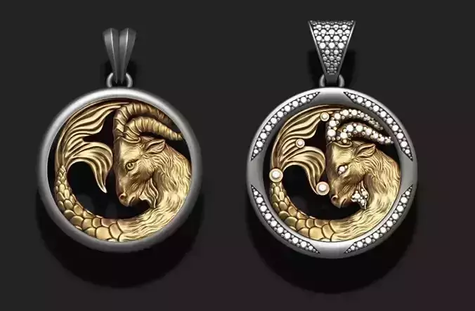 Horoscope Capricorn pendants pack