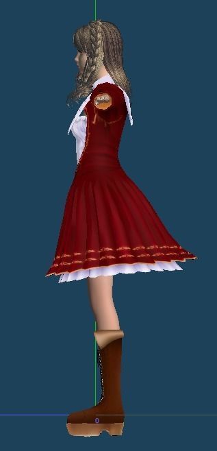 Unity Humanoid Model Female 029 Free 3D model_9