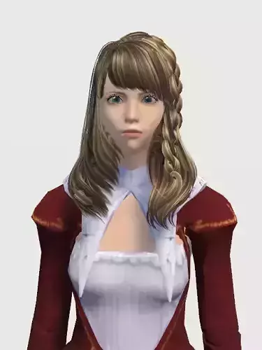 Unity Humanoid Model Female 029 Free 3D model