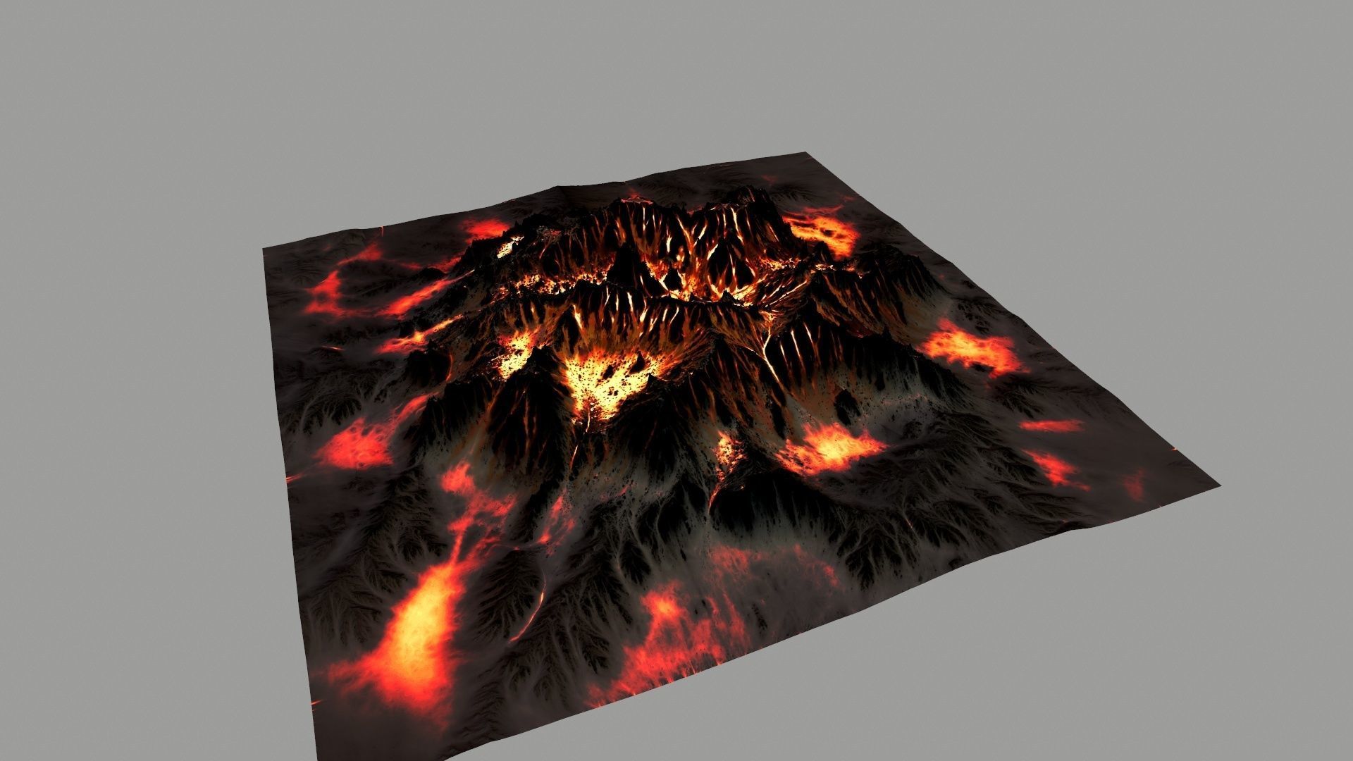 volcano rug with flames 3D model_12