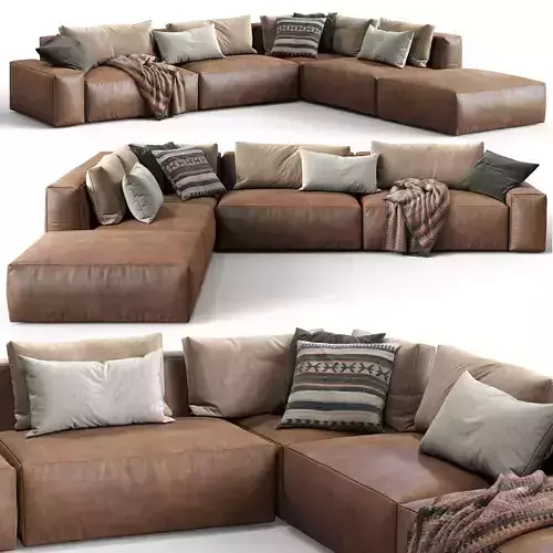 Jesse Leather sofa Daniel composition 