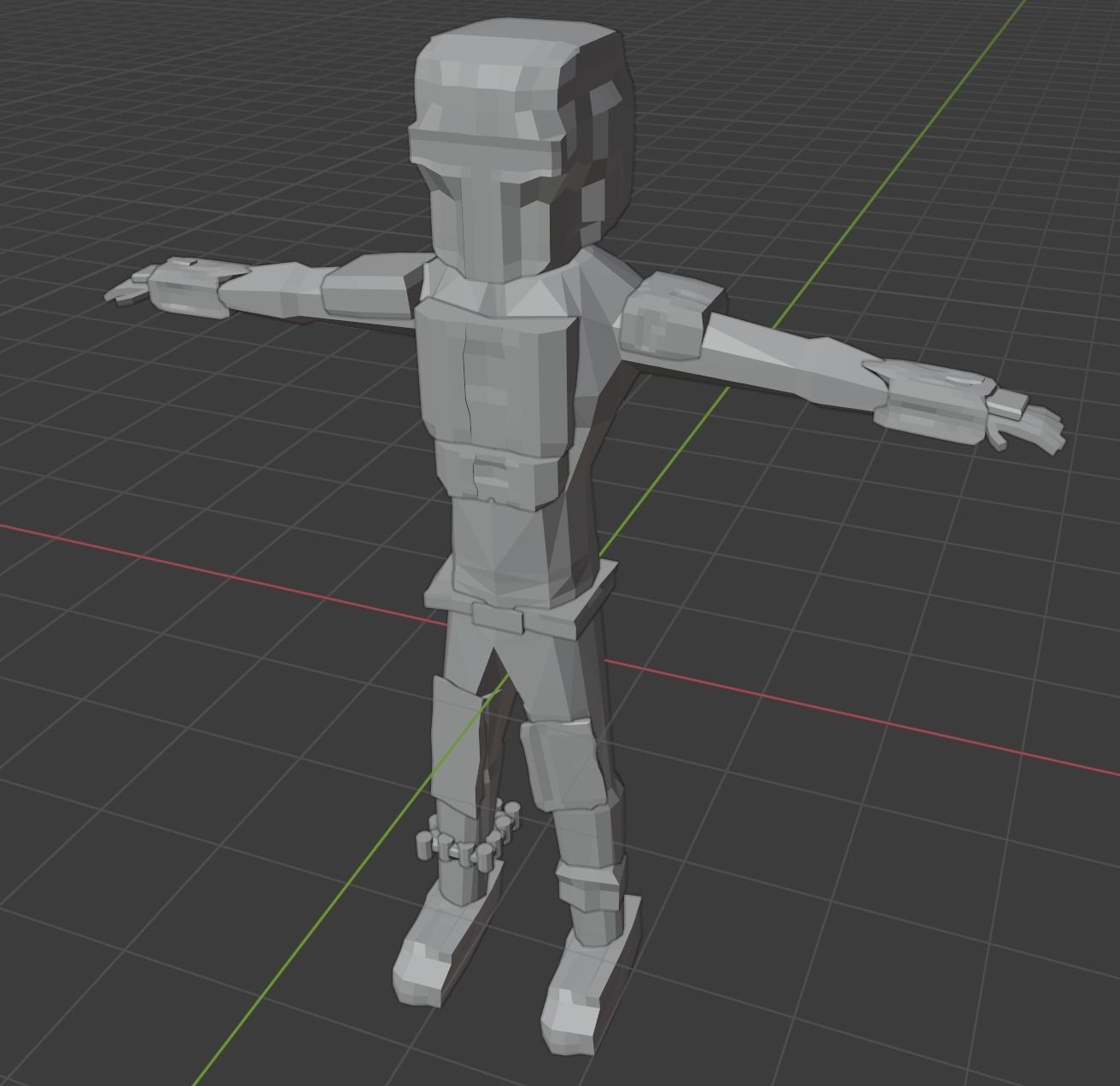 Mandalorian LOW POLY star wars character Free 3D model_1