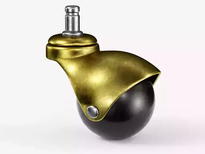 Round Ball Caster Wheel PBR