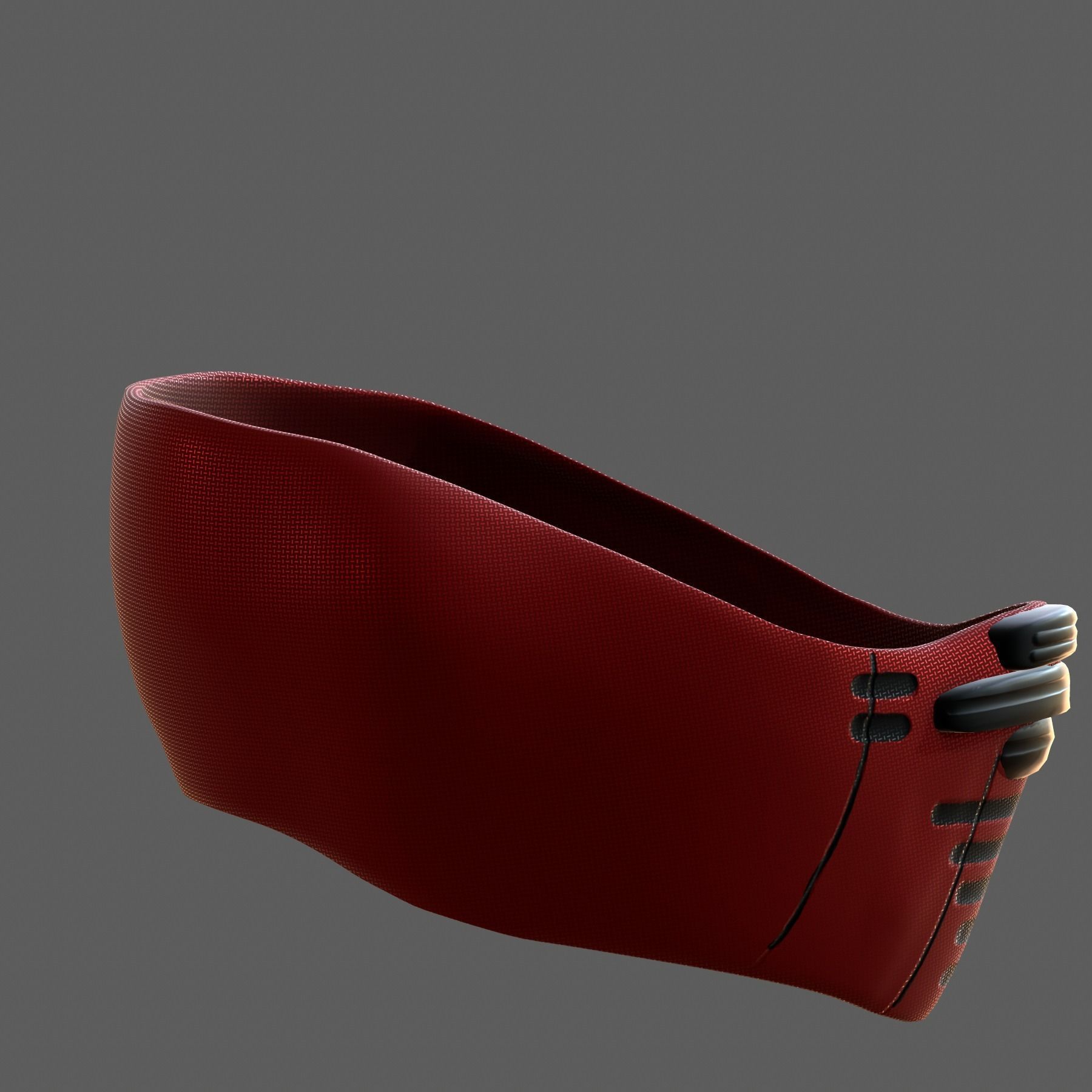 Gas mask helmet 3d model scifi Low-poly Low-poly 3D model_5